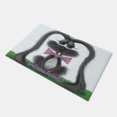 愛らしいウサギ ドアマット (アングル)