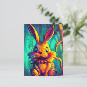愛らしいウサギ ポストカード (スタンド正面)