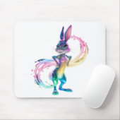 愛らしいウサギ マウスパッド (マウス)