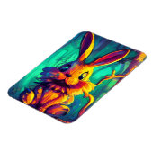 愛らしいウサギ マグネット (左側)