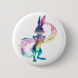 愛らしいウサギ 缶バッジ
