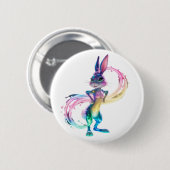 愛らしいウサギ 缶バッジ (正面&裏面)