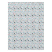 愛らしいウッドランドのクリスマス動物顔模様 テーブルクロス (正面)