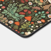 愛らしいウッドランドデイジーフローラ デスクマット (コーナー)