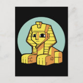 愛らしいエジプト素晴らしスフィンクス ポストカード (正面)