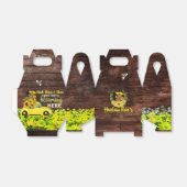 愛らしいエスニック・ベビーガール |黄色のひまわり素朴 フェイバーボックス (折り畳みなし)