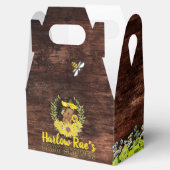 愛らしいエスニック・ベビーガール |黄色のひまわり素朴 フェイバーボックス (オープン)