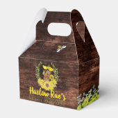 愛らしいエスニック・ベビーガール |黄色のひまわり素朴 フェイバーボックス (正面サイド)