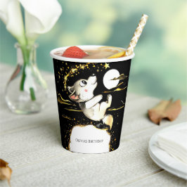 愛らしいオオカミ誕生日 紙コップ