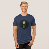 愛らしいオオカミTシャツ トライブレンドTシャツ (正面全面)