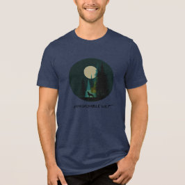 愛らしいオオカミTシャツ トライブレンドTシャツ