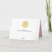 愛らしいオッターのグリーティングカード カード (裏面)