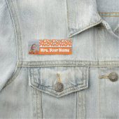 愛らしいオレンジと白の幽霊たち 名札 (インサイチュ)