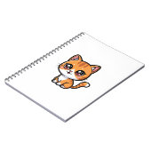愛らしいオレンジタビーキャット ノートブック (左側)