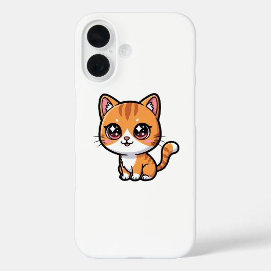 愛らしいオレンジタビーキャラクター猫 Case-Mate iPhoneケース (裏面)