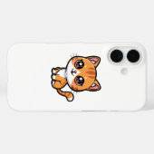 愛らしいオレンジタビーキャラクター猫 Case-Mate iPhoneケース (裏面 (横))