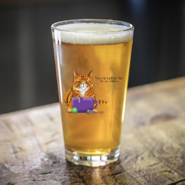 愛らしいオレンジ色のタビー猫のグリーン 父の日 パープル タンブラーグラス