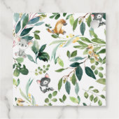 愛らしいオーストラリアの動物コアラLeafy Thank You フェイバータグ (裏面)