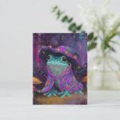 愛らしいカエルの魔法使い ポストカード (スタンド正面)