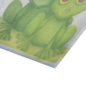 愛らしいカエル好き カッティングボード (角)