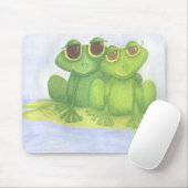 愛らしいカエル好き マウスパッド (マウス)