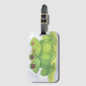 愛らしいカエル好き ラゲッジタグ (正面縦)