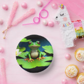 愛らしいカエル誕生日 ペーパーボウル (パーティー)