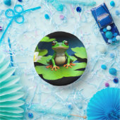 愛らしいカエル誕生日 ペーパーボウル (パーティー)