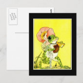 愛らしいカエル ポストカード (正面/裏面)