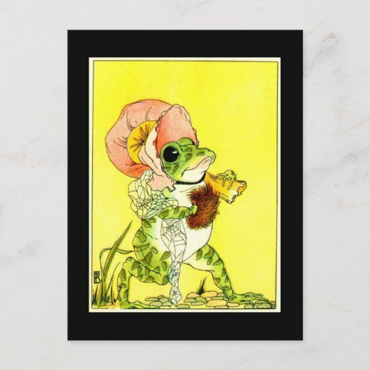 愛らしいカエル ポストカード (正面)