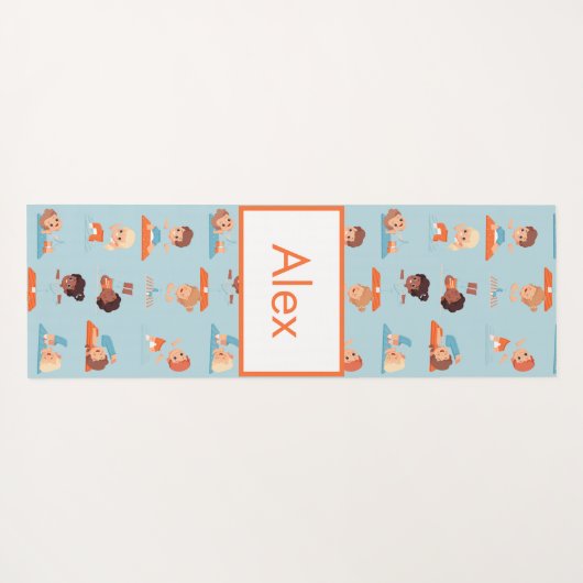 愛らしいカスタムの子どもたちがヨガマットをやる ヨガマット (裏面(横))