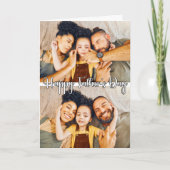 愛らしいカスタムテンプレート2写真お父さんの日 カード (正面)