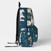 愛らしいカスタム子犬 プリントバックパック (左)