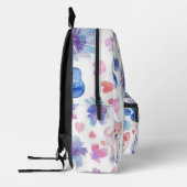 愛らしいカスタム子犬 プリントバックパック (左)