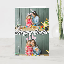 愛らしいカスタム家族の復活祭2写真 シーズンカード