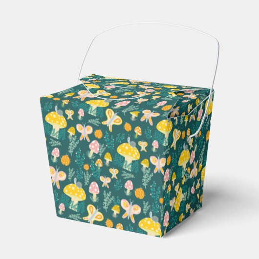 愛らしいカタツムリ蝶かわいい赤ちゃんシャワー フェイバーボックス (正面サイド)