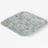 愛らしいカタツムリ蝶かわいい赤ちゃんシャワー ペーパープレート (傾斜あり)