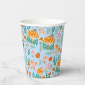 愛らしいカタツムリ蝶かわいい赤ちゃんシャワー 紙コップ (右)