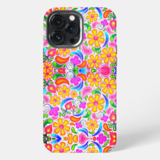 愛らしいカラフルな花柄のケースメイトiPhoneケース iPhone 13 Pro Maxケース