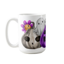 愛らしいカラフルハロウィーンカボチャ幽霊たち