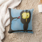 愛らしいカラフルフクロウ・オリバー クッション (ブランケット)