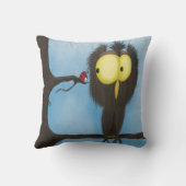 愛らしいカラフルフクロウ・オリバー クッション (裏面)