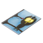 愛らしいカラフルフクロウ・オリバー ノートブック (左側)