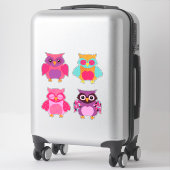 愛らしいカラフルフクロバレンタイン シール (スーツケース)