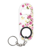 愛らしいカラフル咲ガーリーく花 キーホルダー栓抜き (正面)