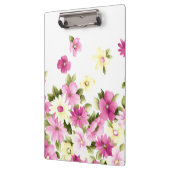 愛らしいカラフル咲ガーリーく花 クリップボード (左)