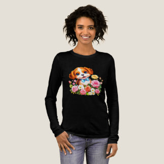 愛らしいカラフル子犬とボール – Dog Dogs for S トライブレンドTシャツ