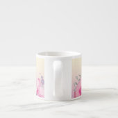 愛らしいカラフル水彩花 エスプレッソカップ (裏面)