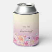 愛らしいカラフル水彩花 缶クーラー (缶裏面)