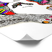 愛らしいカラフルPit Bull Poster - 8" x 10" ポスター (角)